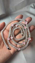 Four-Leaf Clover Lucky Tennis Chain