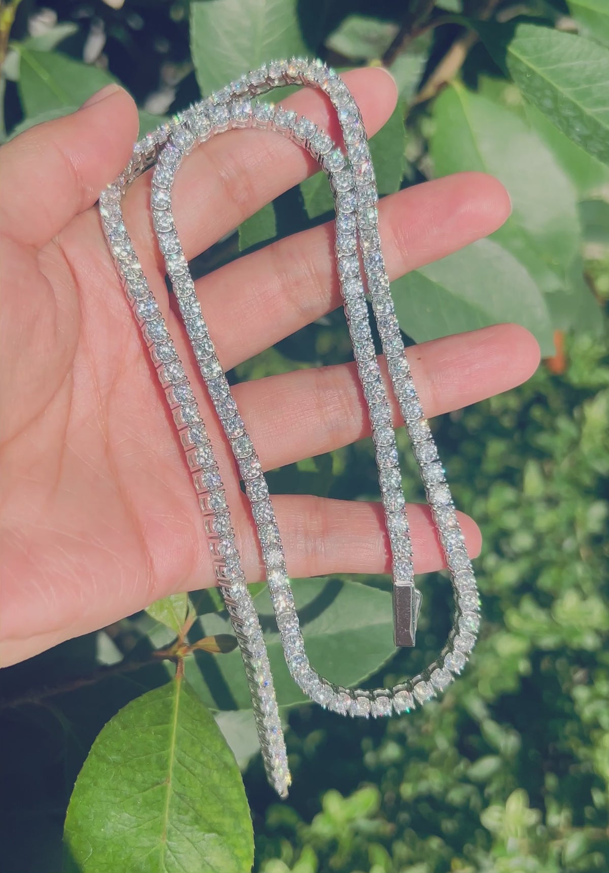2-6mm Iced Tennis Chain Necklace