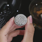 Dome Moissanite Statement Ring - 22.5mm