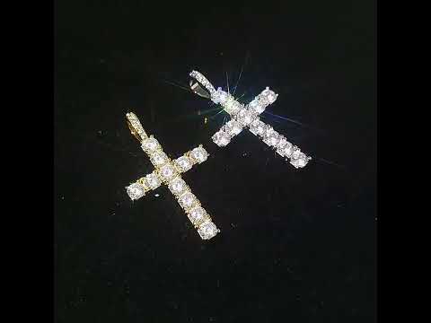 Iced Out Large Cross Pendant