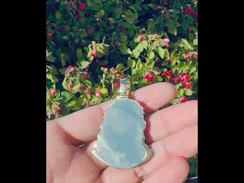 3D Jesus Enamel Head Pendant