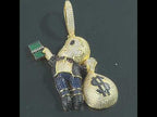 Iced Out Money Hustler Cartoon Pendant – CZ Hip Hop Dollar Bag Jewelry