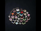 Iced Out Color Gemstone Adjustable Necklace