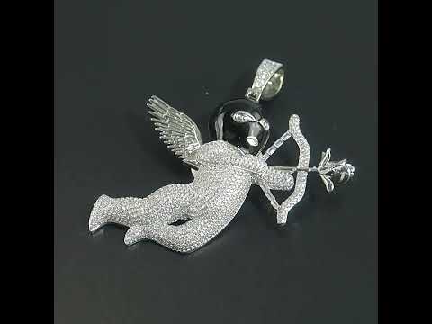 Iced Out Cupid's Arrow Hip Hop Pendant