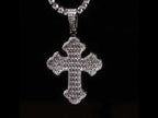 Iced Out Baguette Cross Pendant