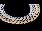 6/10mm VVS Moissanite Cuban Chain – 925 Sterling Silver