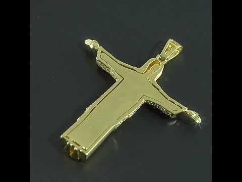 Iced Out Character Pendant CZ Hip Hop Necklace - 18K Gold Plated