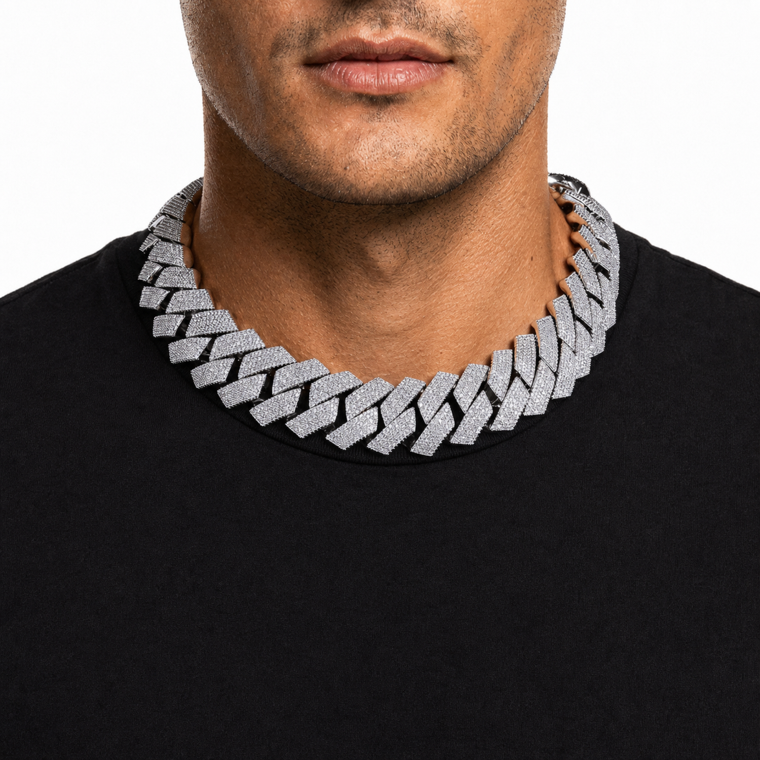 26mm Iced Cuban Chain - 6 Row CZ - product image 2