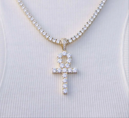 Iced Out Ankh Pendant – Egyptian Faith Jewelry- Miles Jewellery